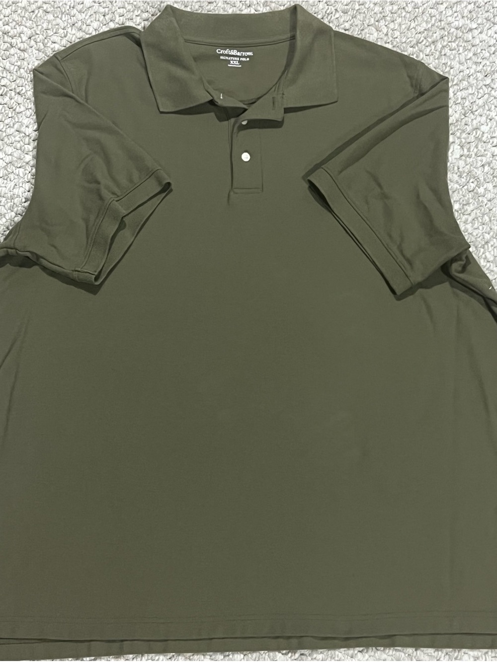 Croft And Barrow men’s XXL green Signature polo shirt